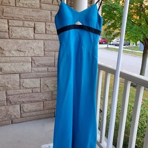 Victoria Beckham Blue Fitted Dress